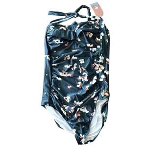 NWT Smismivo Swimwear Halter One Piece Medium Slimming Tummy‎ Control Swimsuit